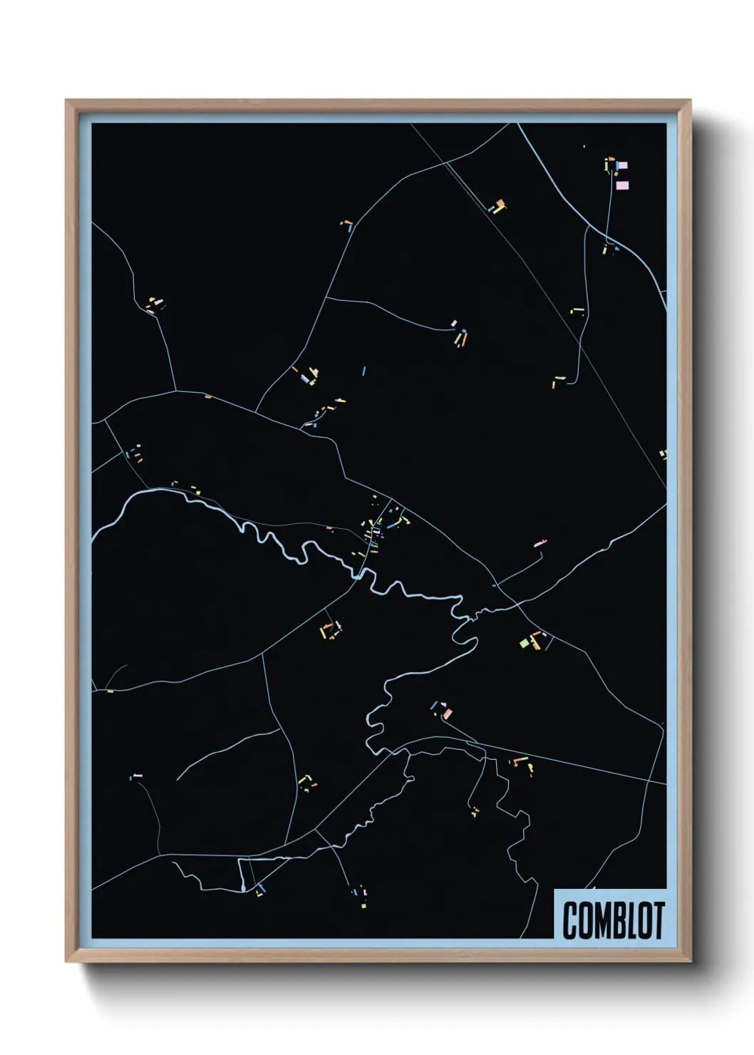 Une affiche de carte sur Comblot