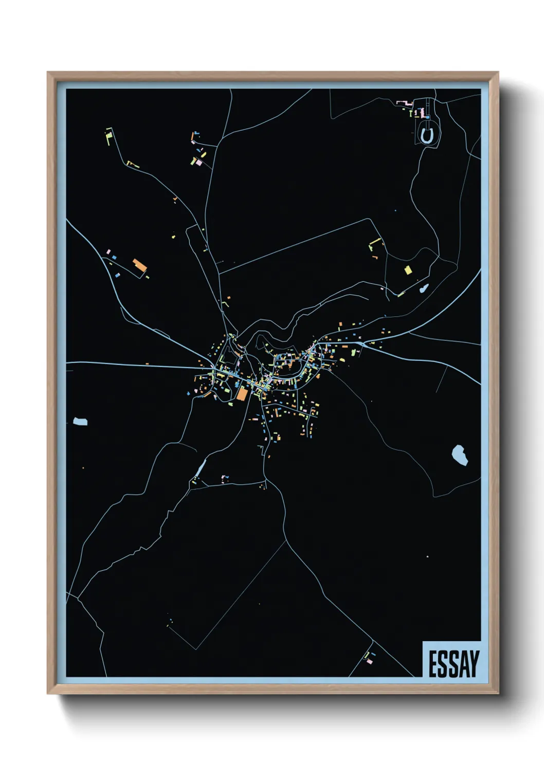 Une affiche de carte sur Essay