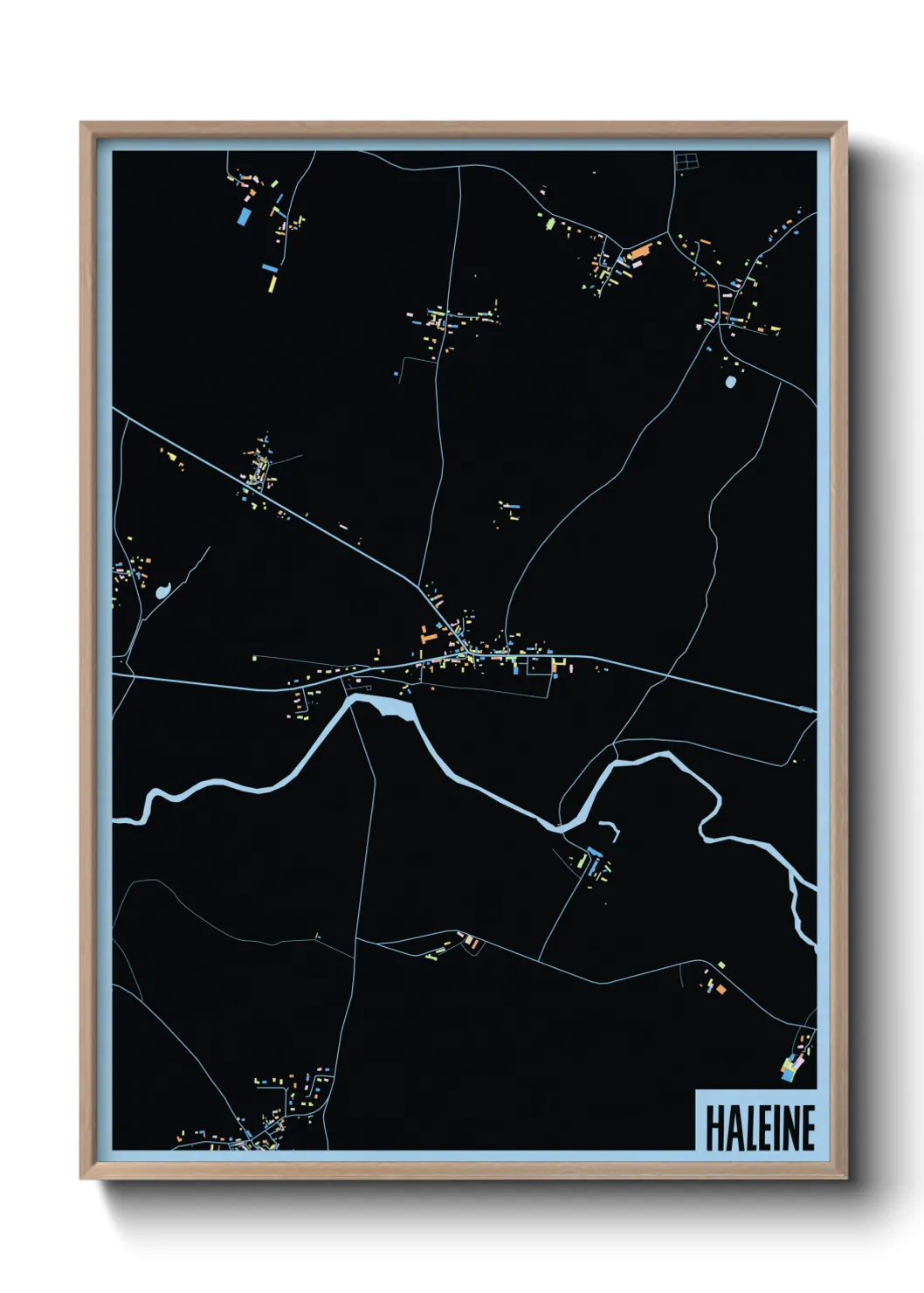 Une affiche de carte sur Haleine