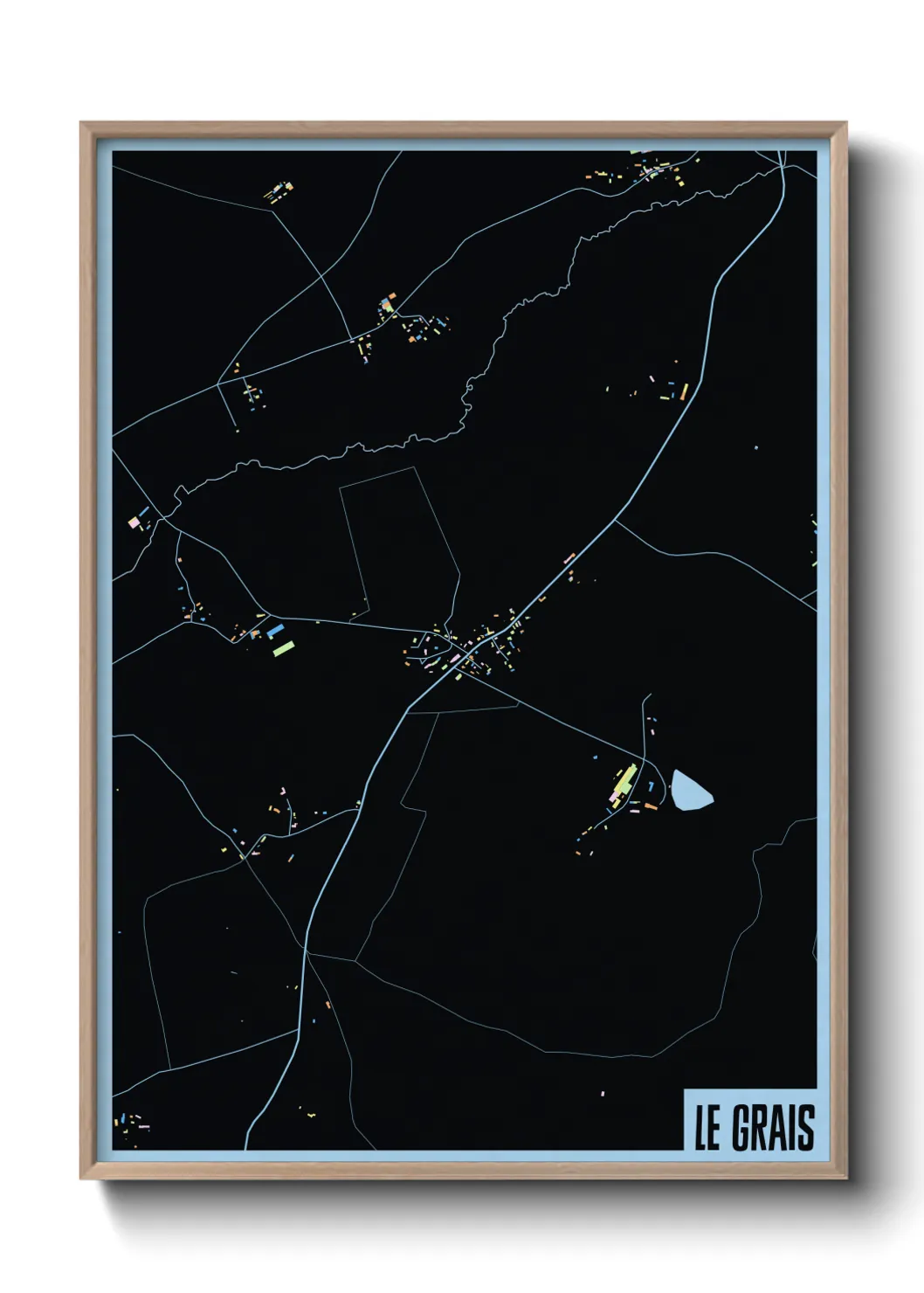 Une affiche de carte sur Le Grais