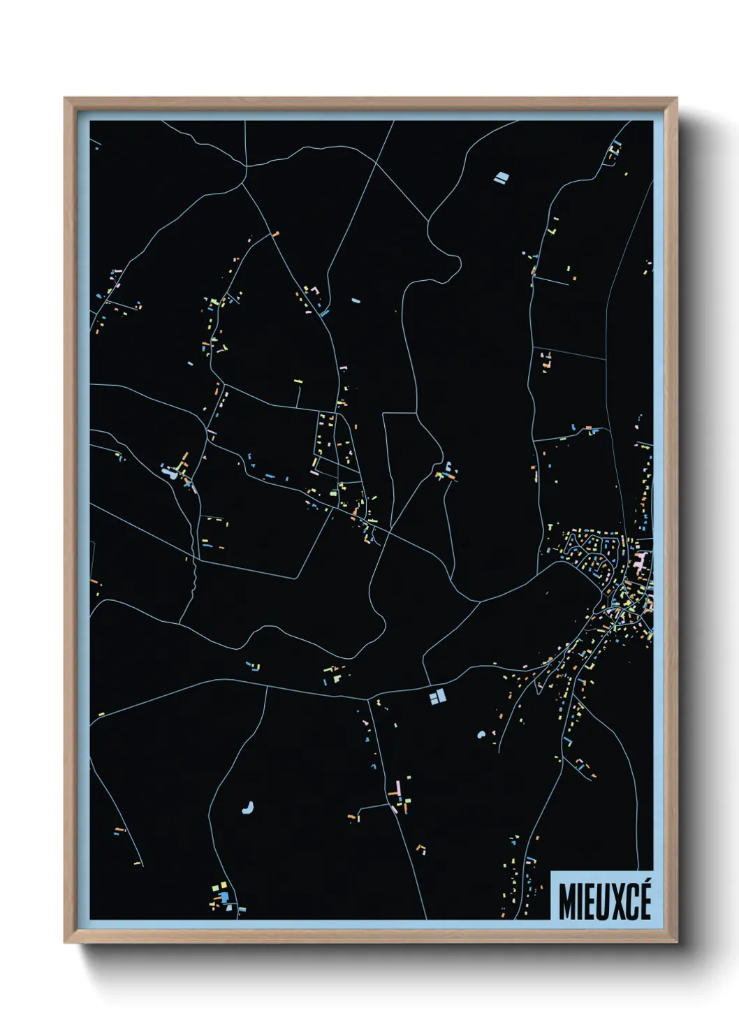 Une affiche de carte sur Mieuxcé