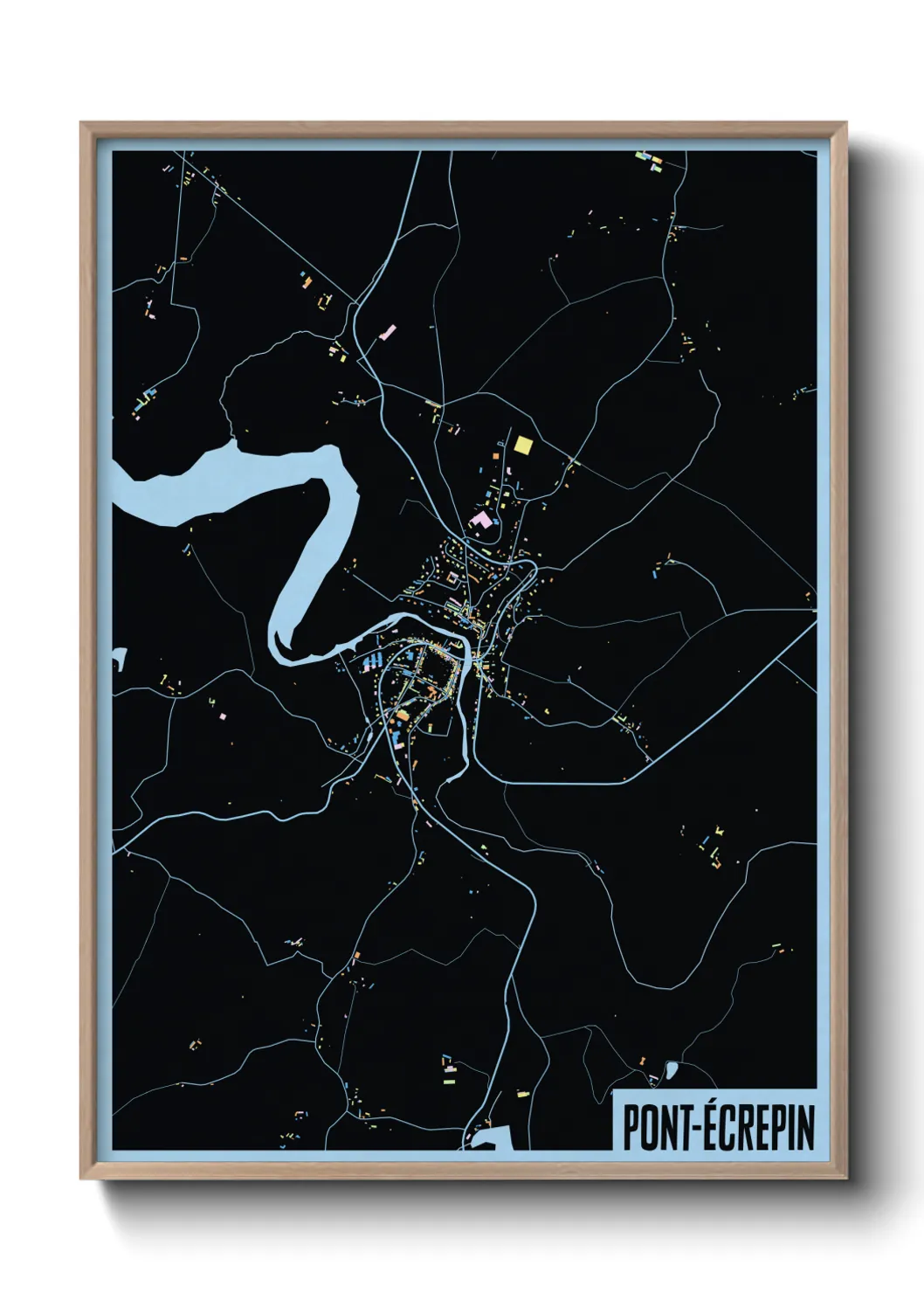 Un poster cartePont-Écrepin
