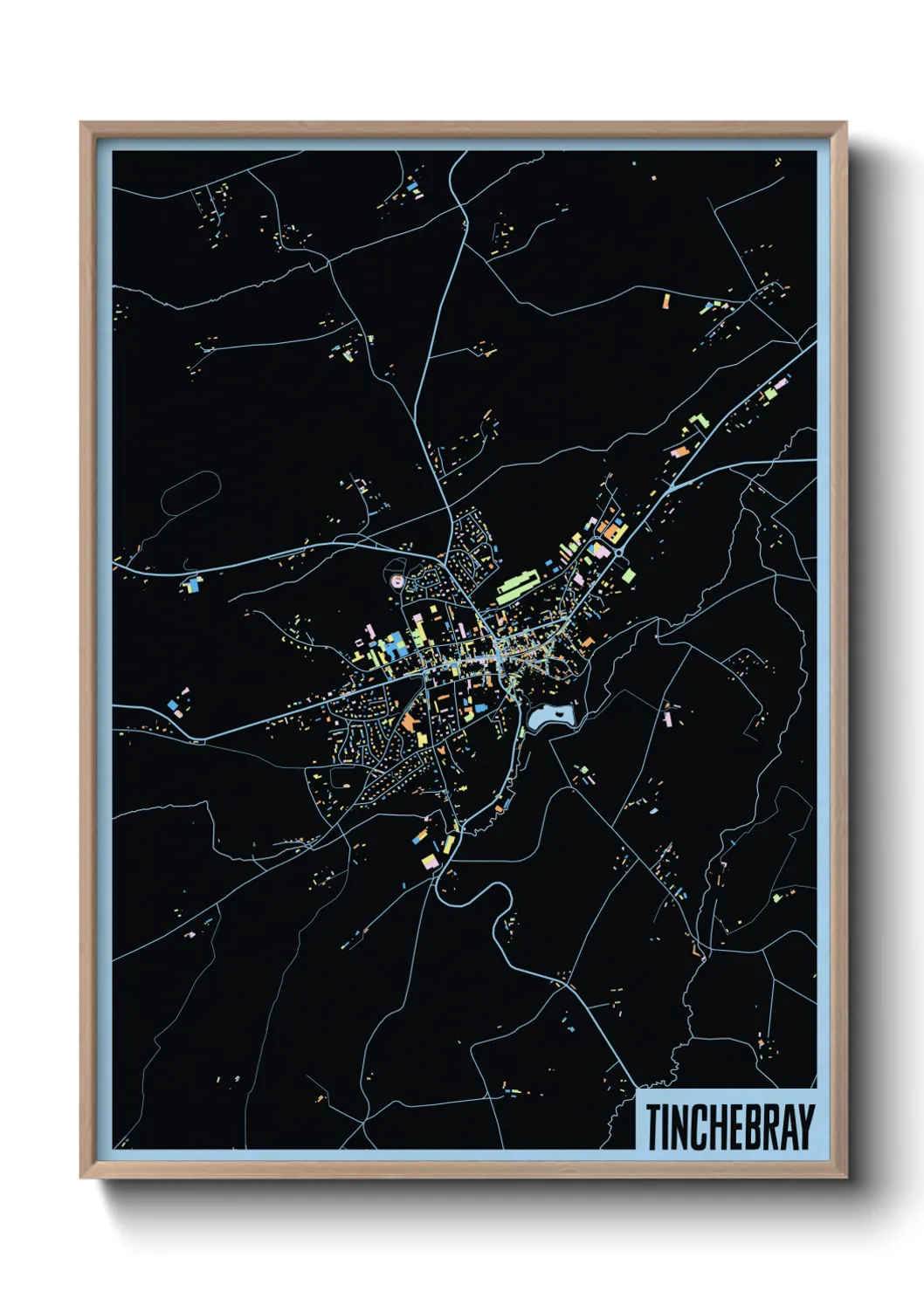 Une affiche de carte sur Tinchebray