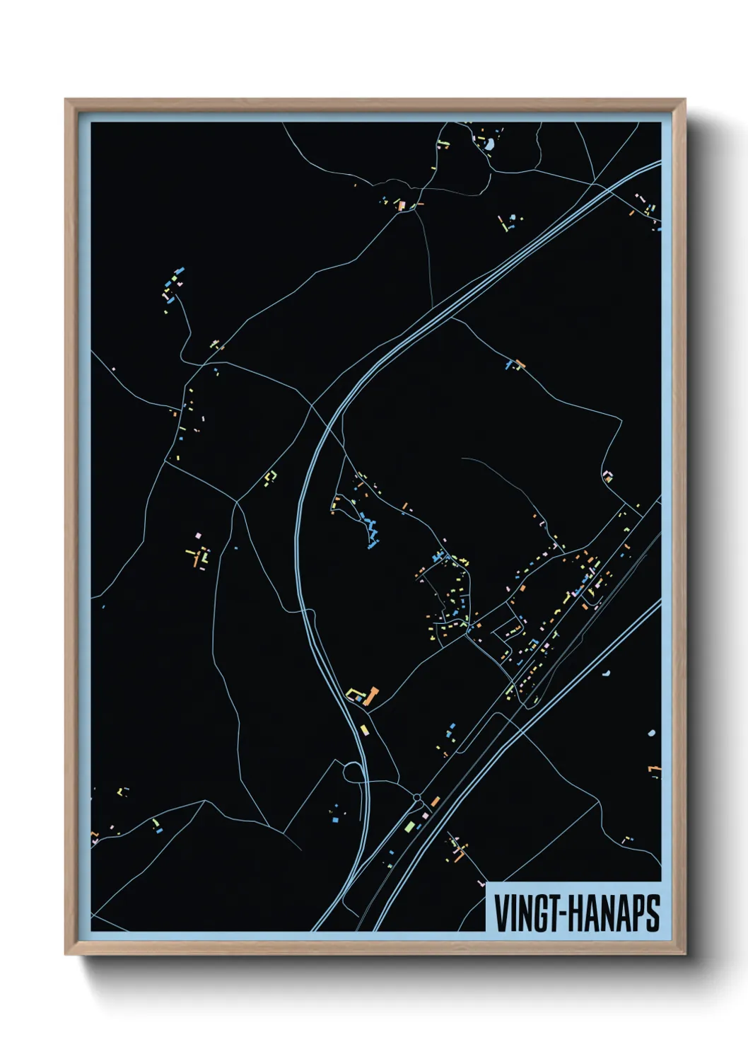 Une affiche de carte sur Vingt-Hanaps