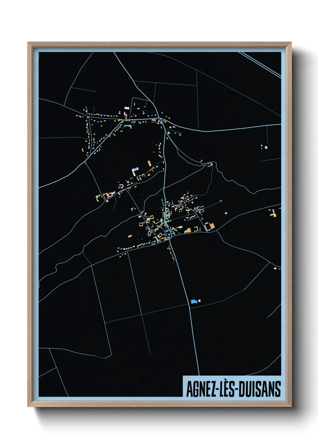 Un poster carteAgnez-lès-Duisans