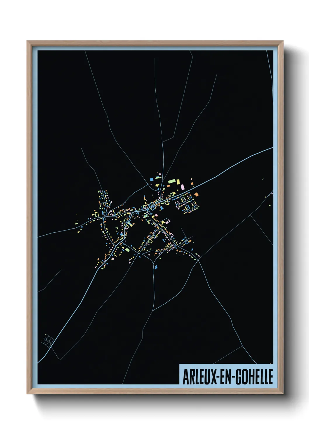Une affiche de carte sur Arleux-en-Gohelle