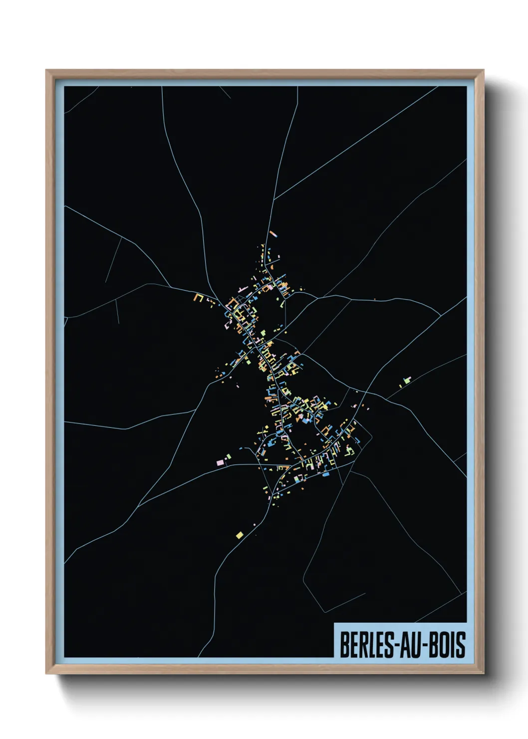 Un poster carteBerles-au-Bois