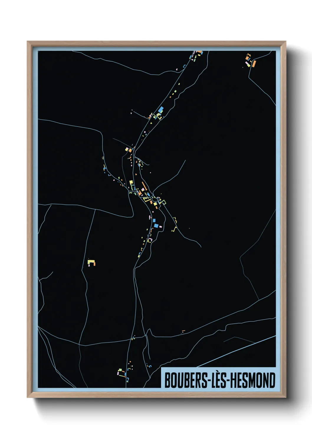 Un poster carteBoubers-lès-Hesmond