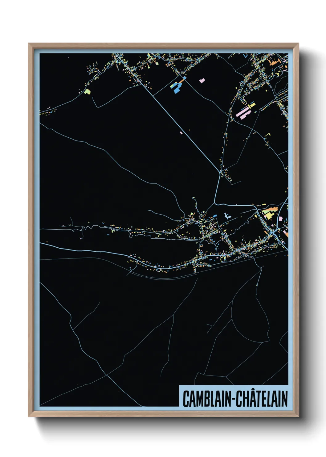 Un poster carteCamblain-Châtelain