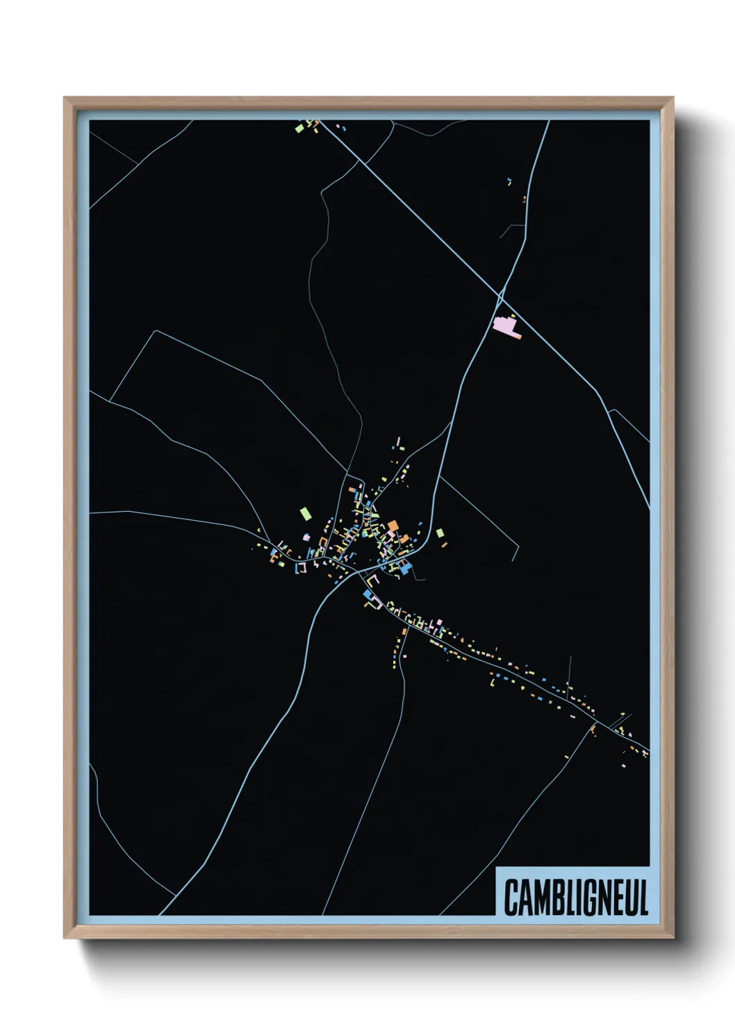 Une affiche de carte sur Cambligneul