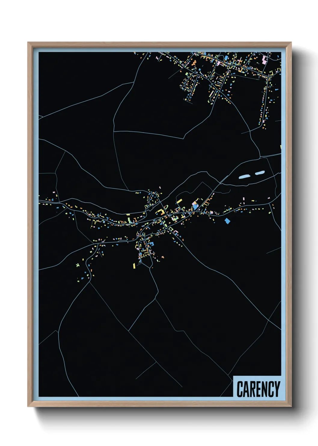 Une affiche de carte sur Carency