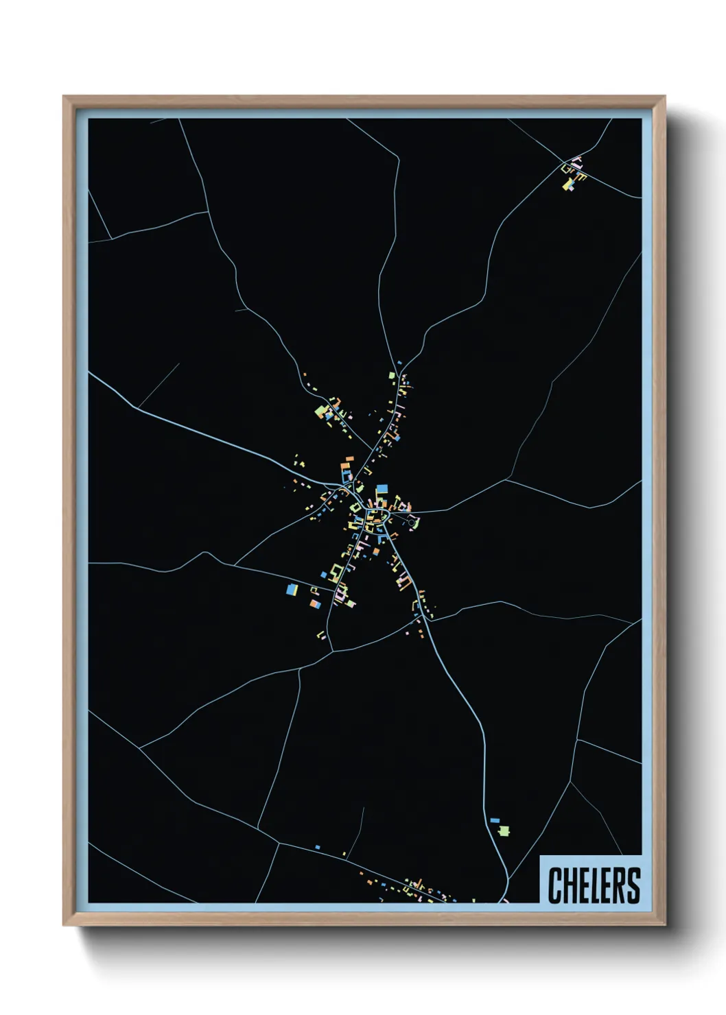 Une affiche de carte sur Chelers