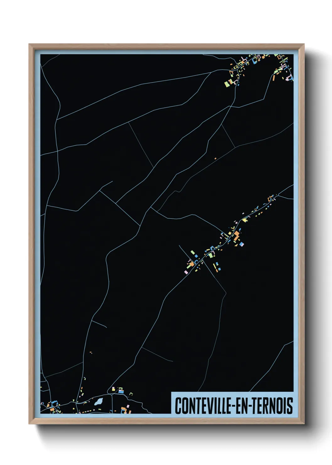 Une affiche de carte sur Conteville-en-Ternois