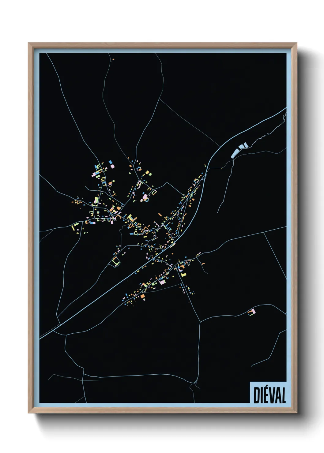 Une affiche de carte sur Diéval