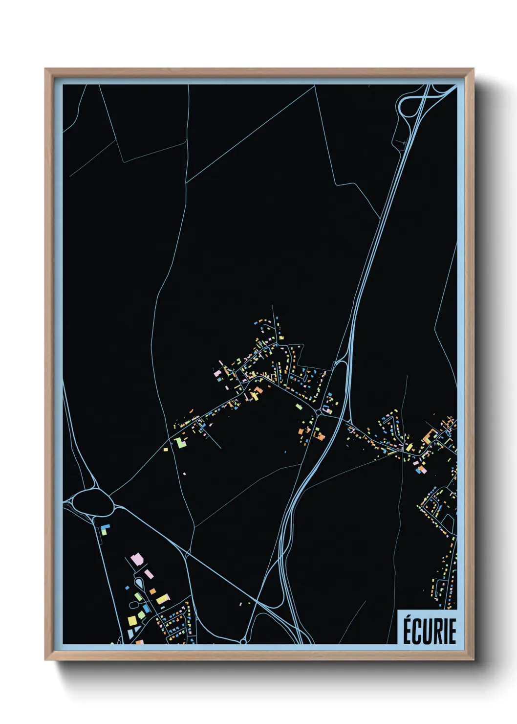 Une affiche de carte sur Écurie