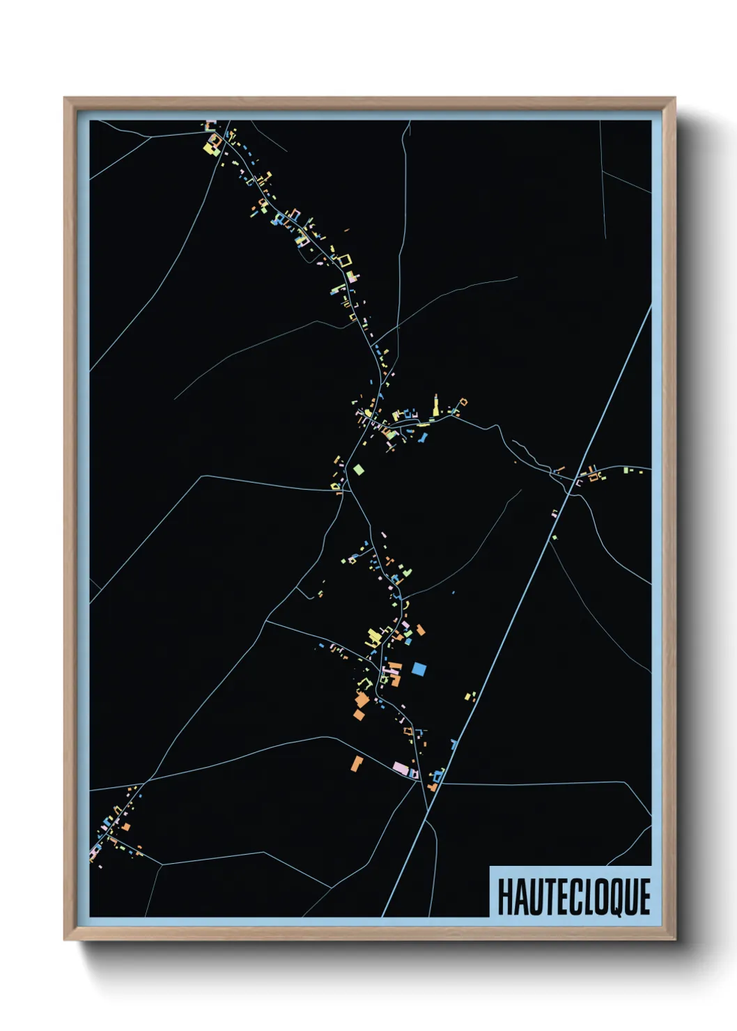 Une affiche de carte sur Hautecloque