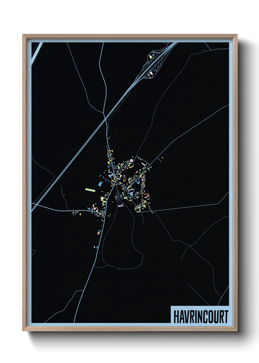 Une affiche de carte sur Havrincourt