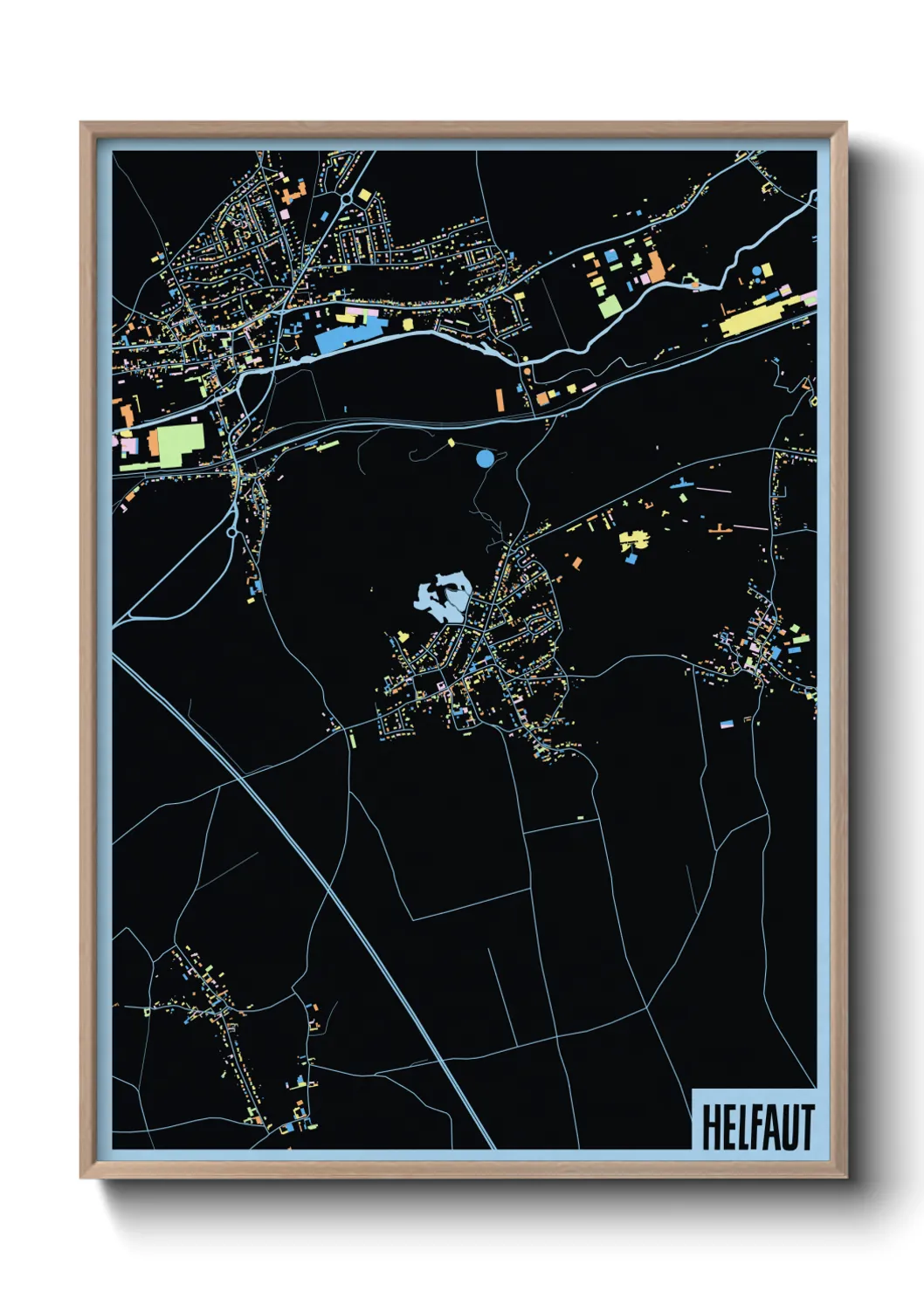 Une affiche de carte sur Helfaut