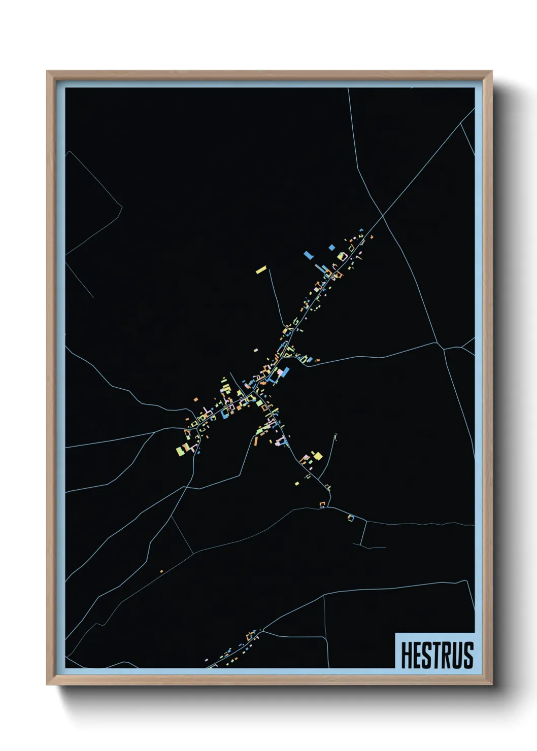 Une affiche de carte sur Hestrus