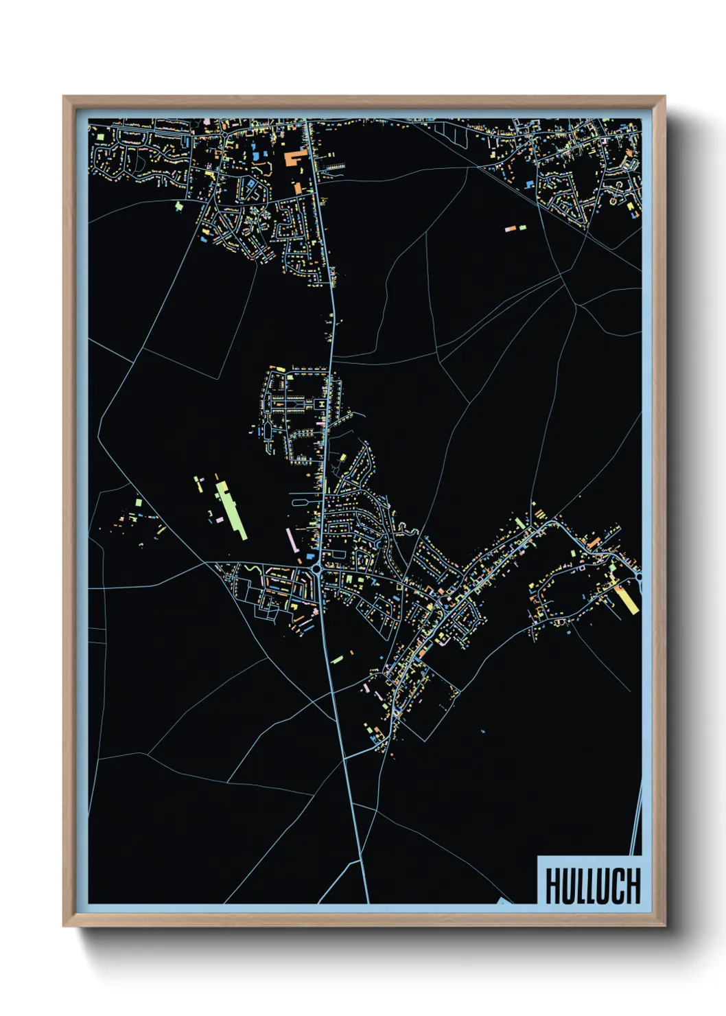 Une affiche de carte sur Hulluch