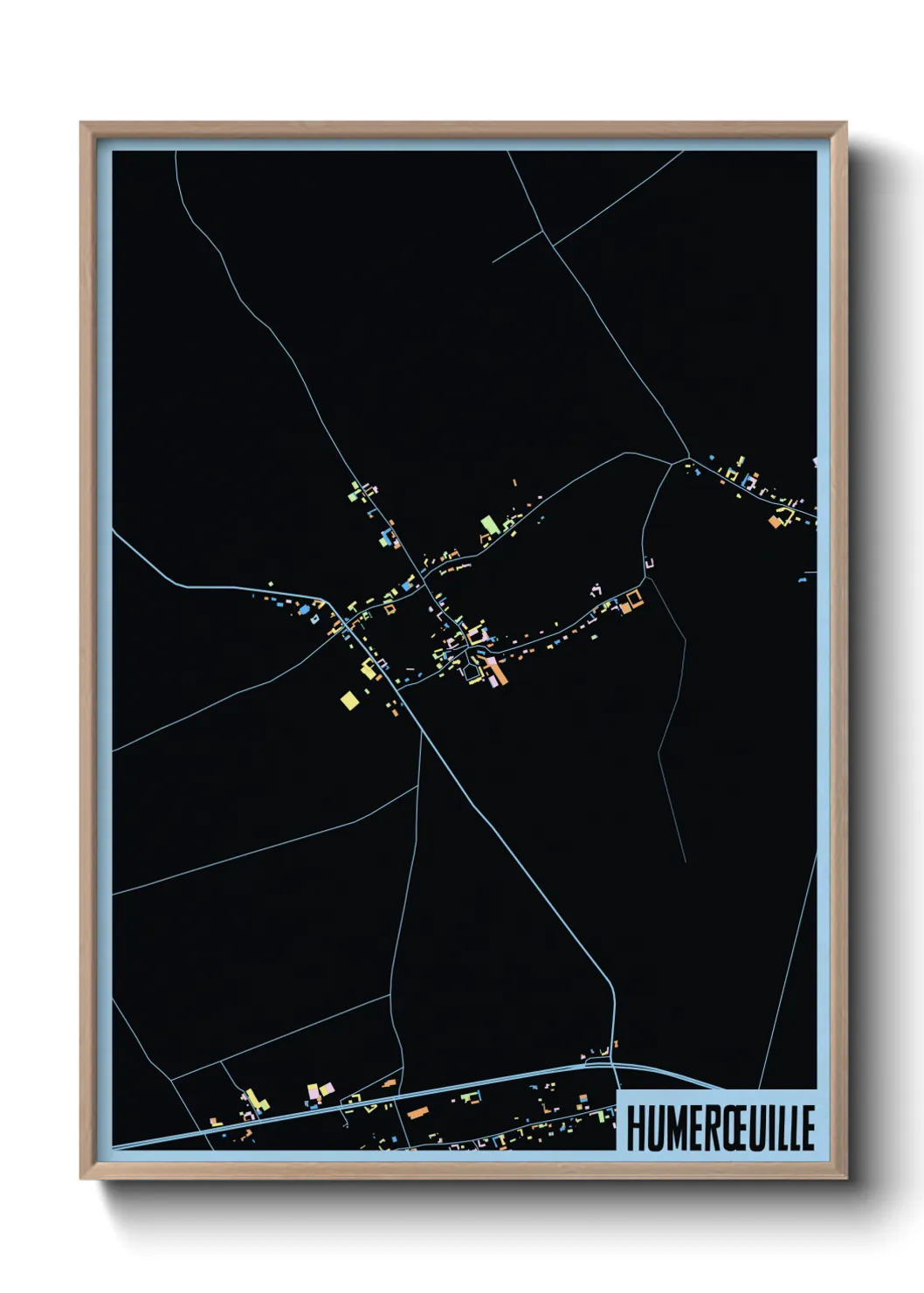 Une affiche de carte sur Humerœuille