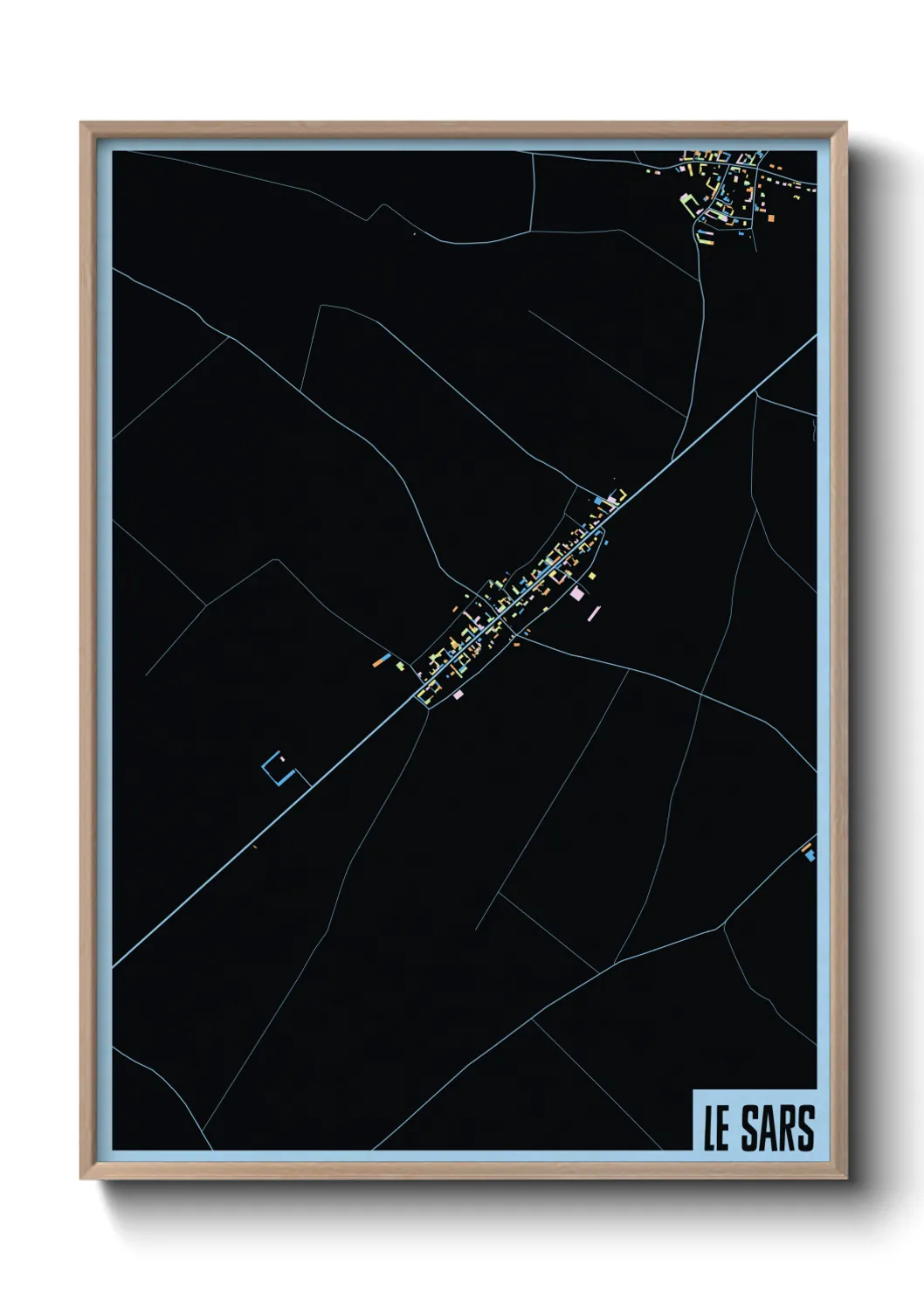 Une affiche de carte sur Le Sars