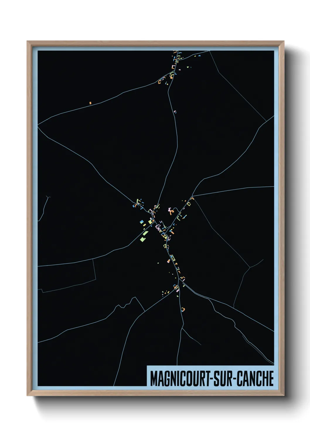 Une affiche de carte sur Magnicourt-sur-Canche