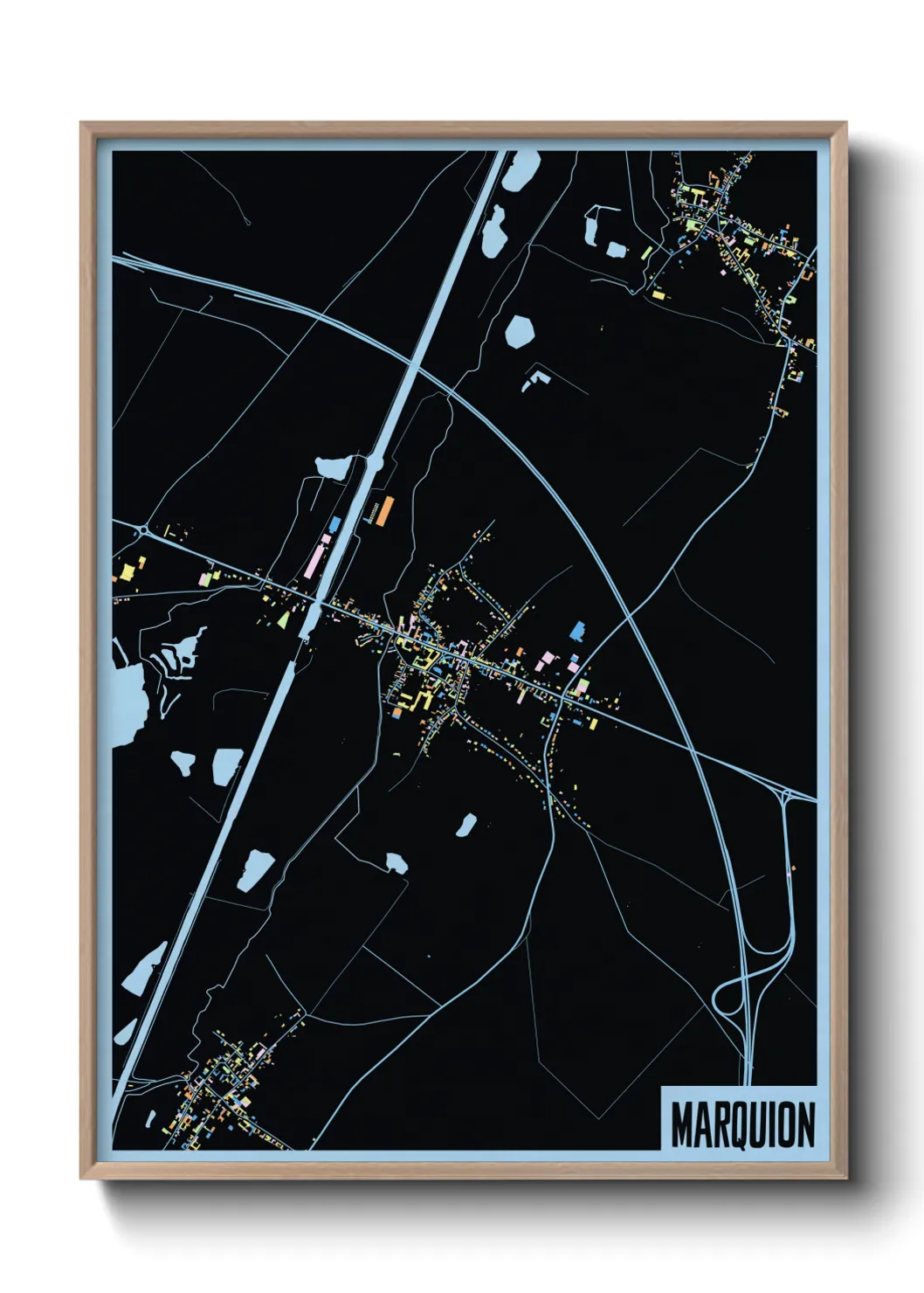 Une affiche de carte sur Marquion