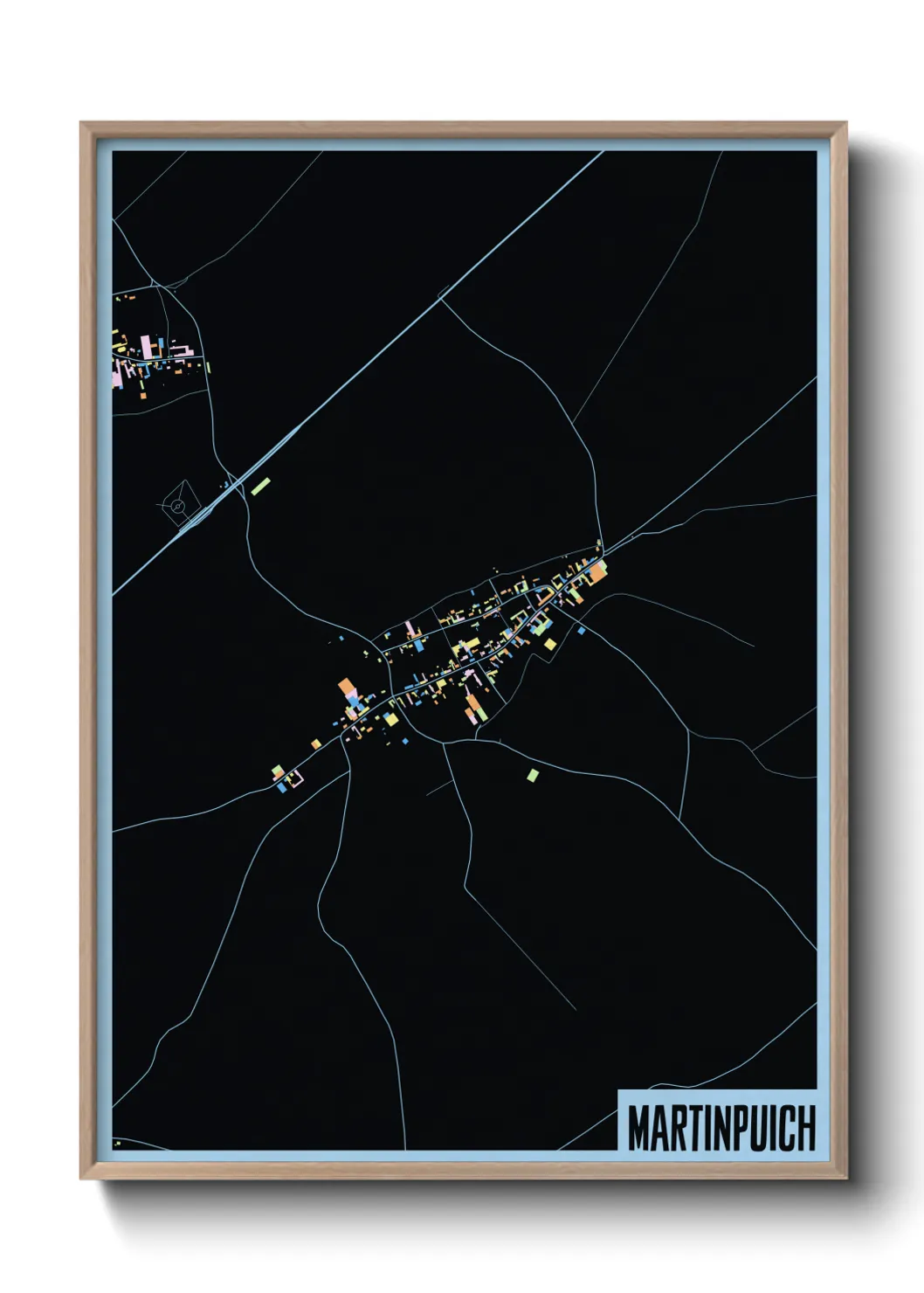 Une affiche de carte sur Martinpuich