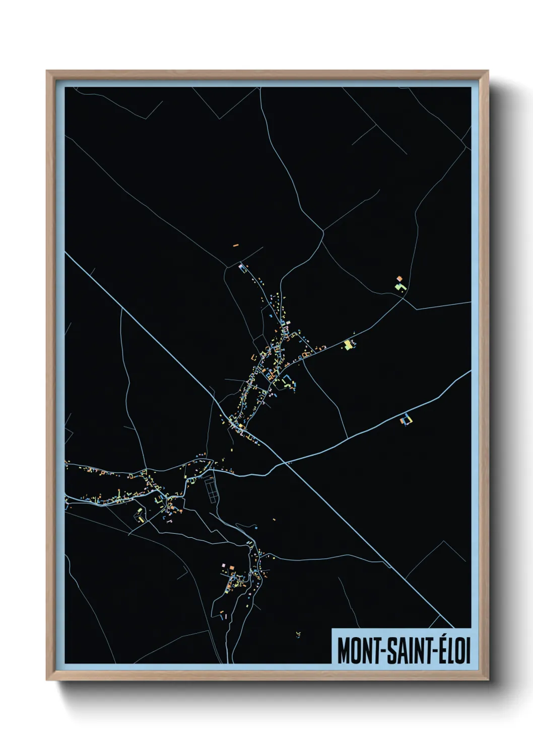 Un poster carteMont-Saint-Éloi