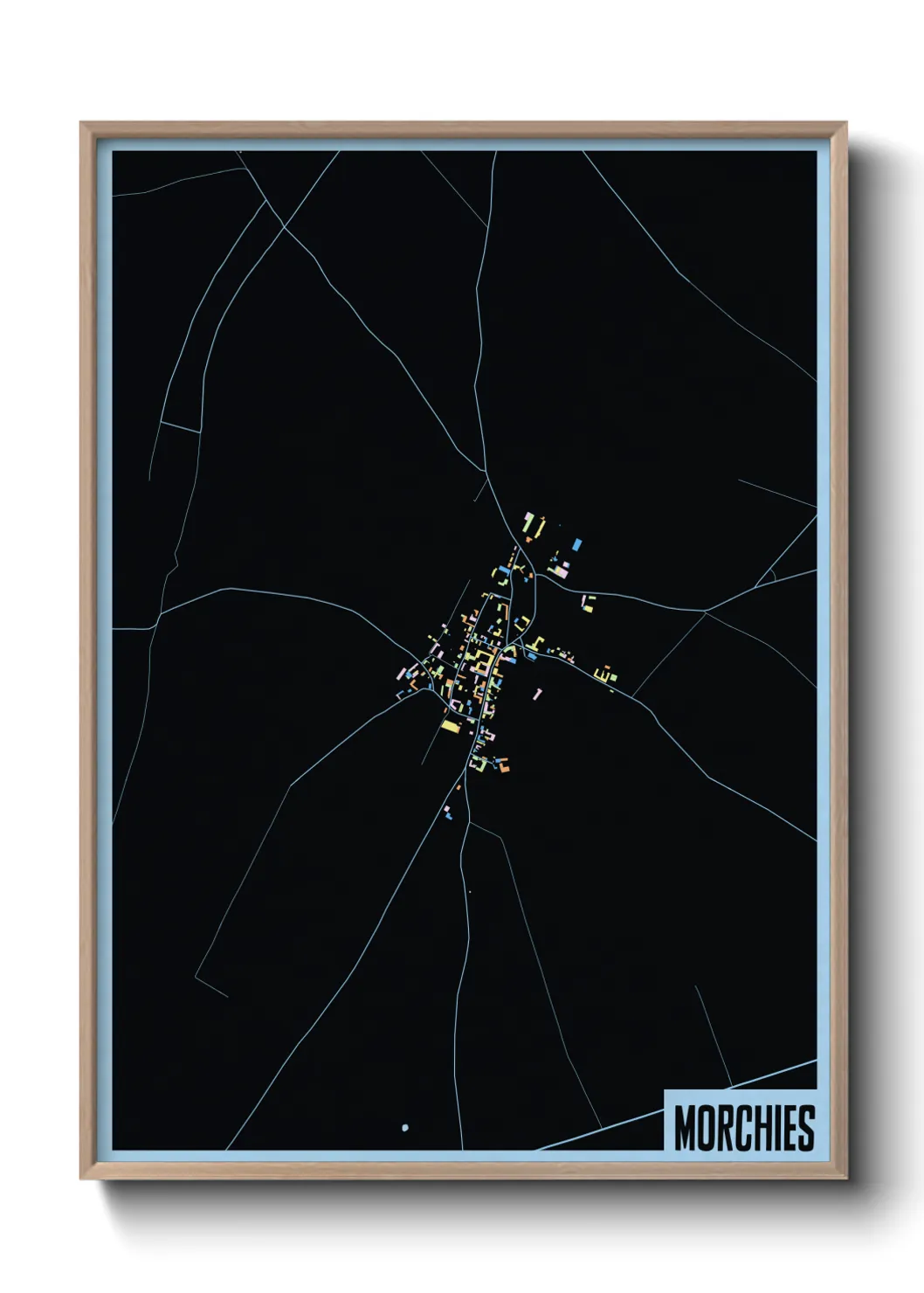 Une affiche de carte sur Morchies