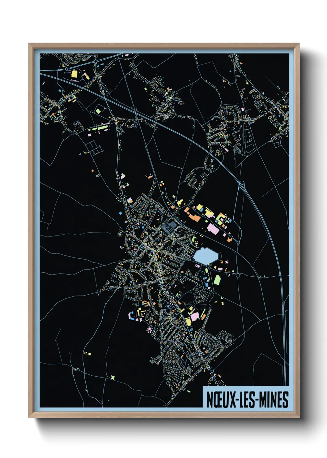 Un poster carteNœux-les-Mines