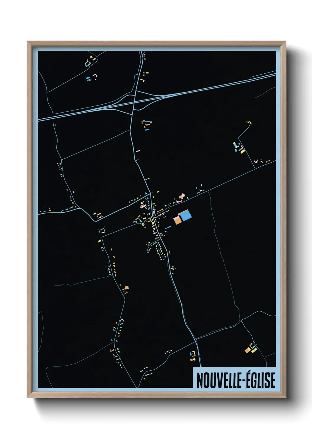 Un poster carteNouvelle-Église