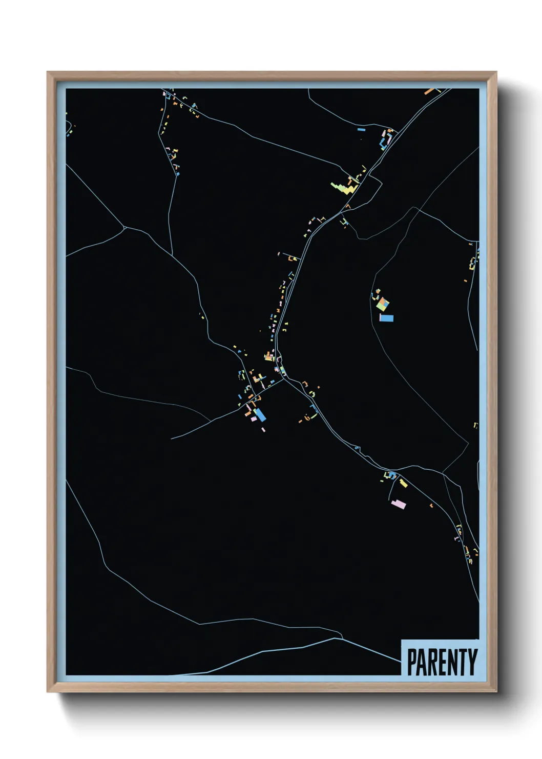 Une affiche de carte sur Parenty