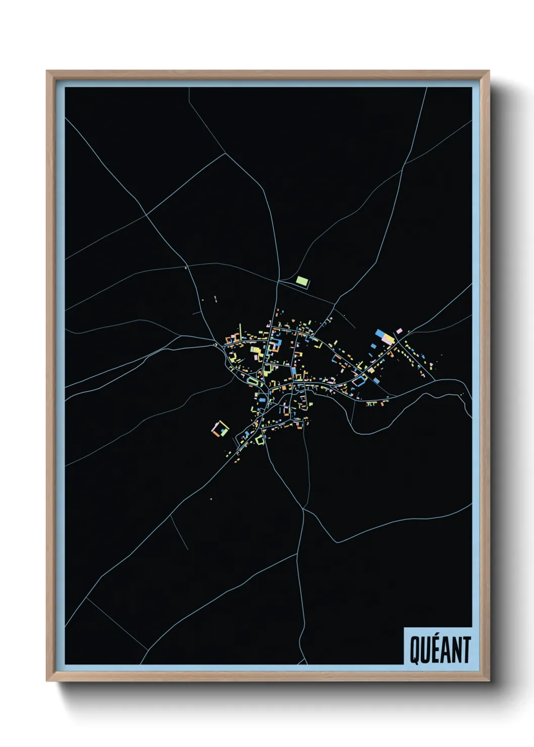 Une affiche de carte sur Quéant