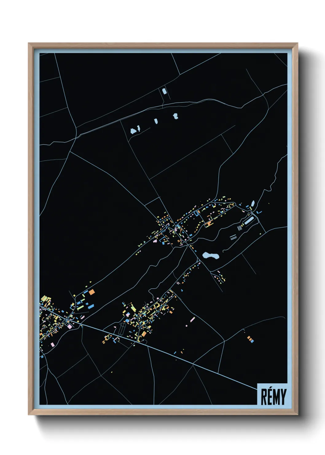 Une affiche de carte sur Rémy