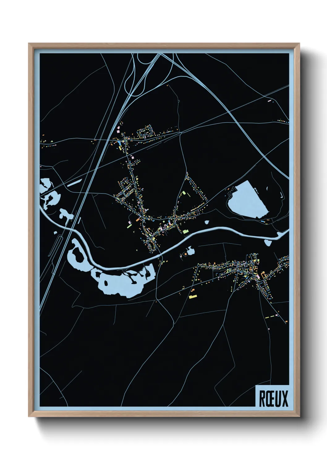 Une affiche de carte sur Rœux