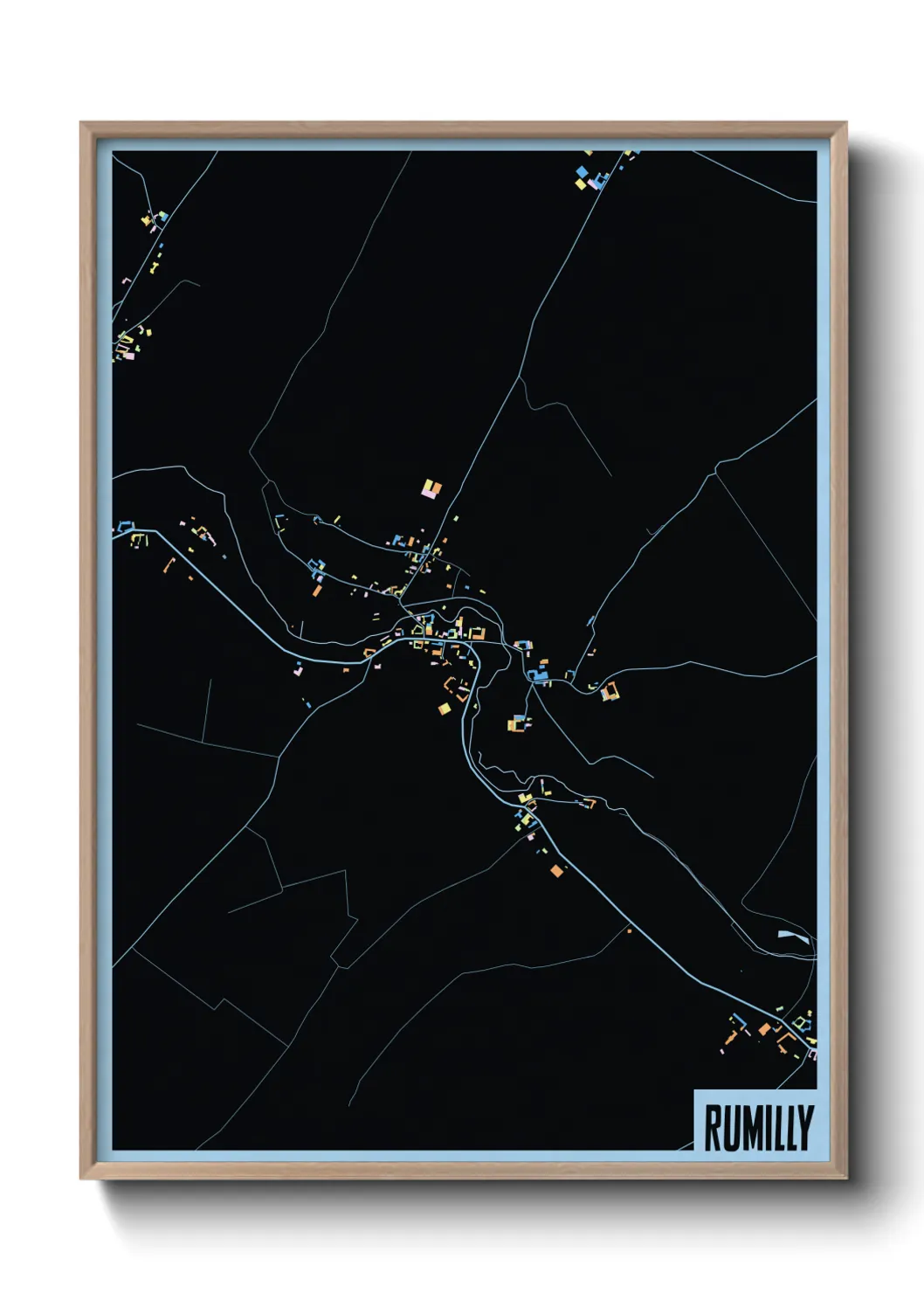 Une affiche de carte sur Rumilly