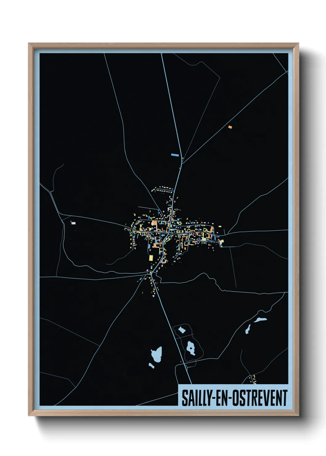 Un poster carteSailly-en-Ostrevent