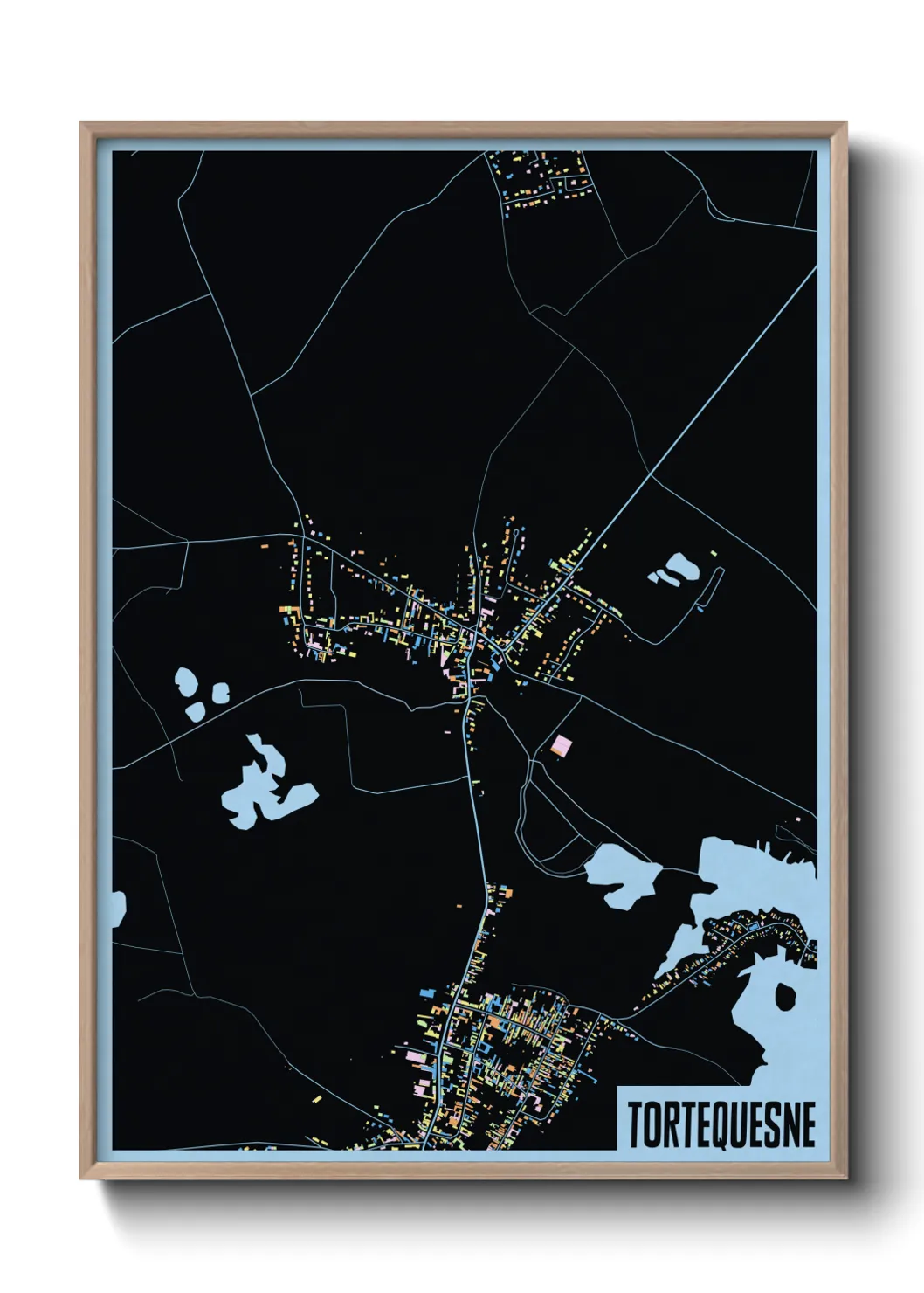 Une affiche de carte sur Tortequesne