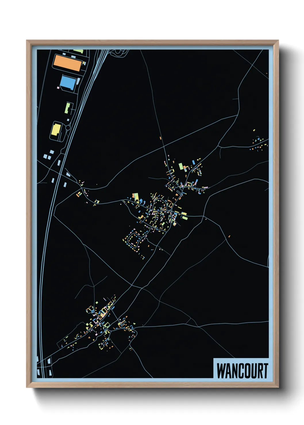 Une affiche de carte sur Wancourt