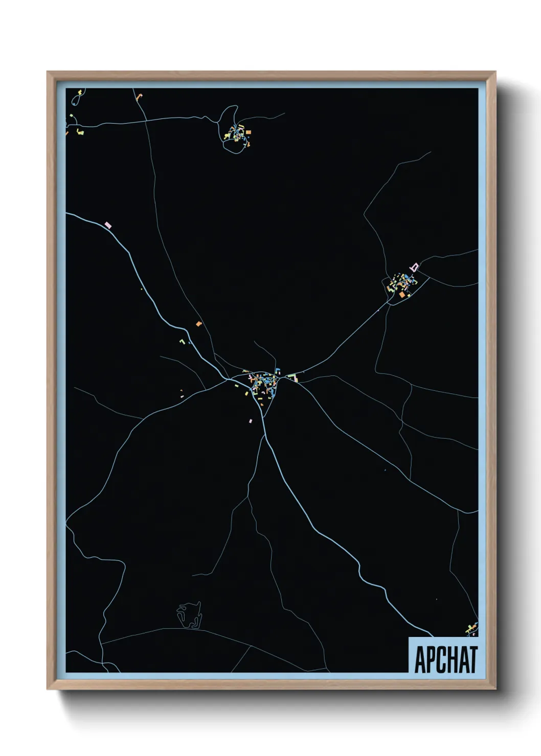 Une affiche de carte sur Apchat