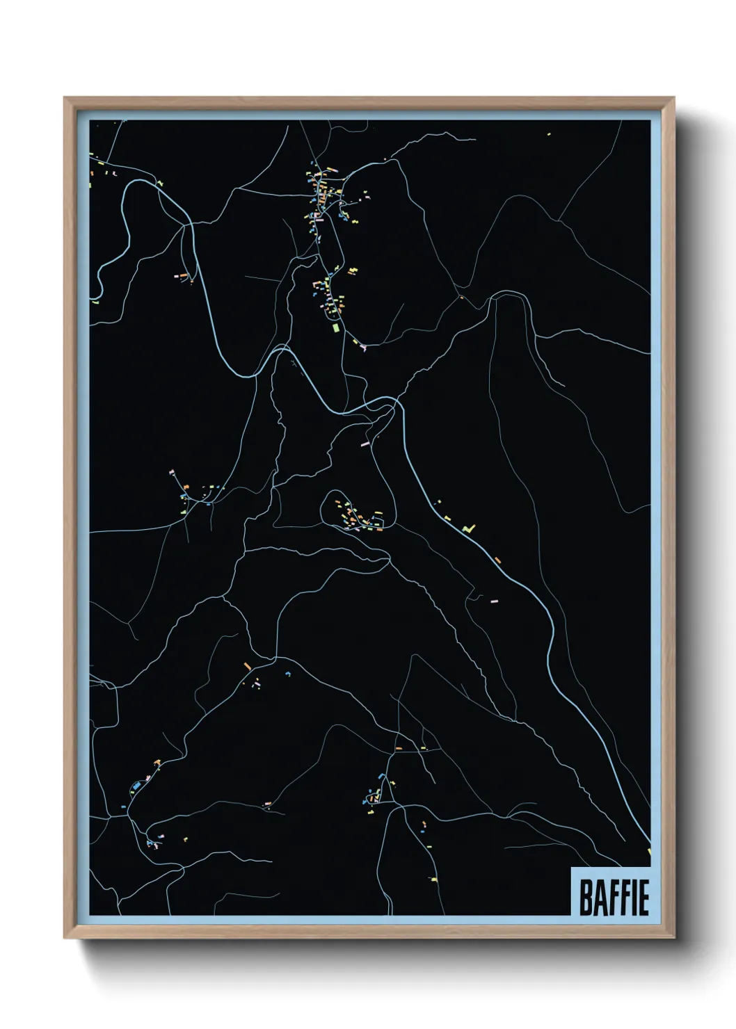 Une affiche de carte sur Baffie