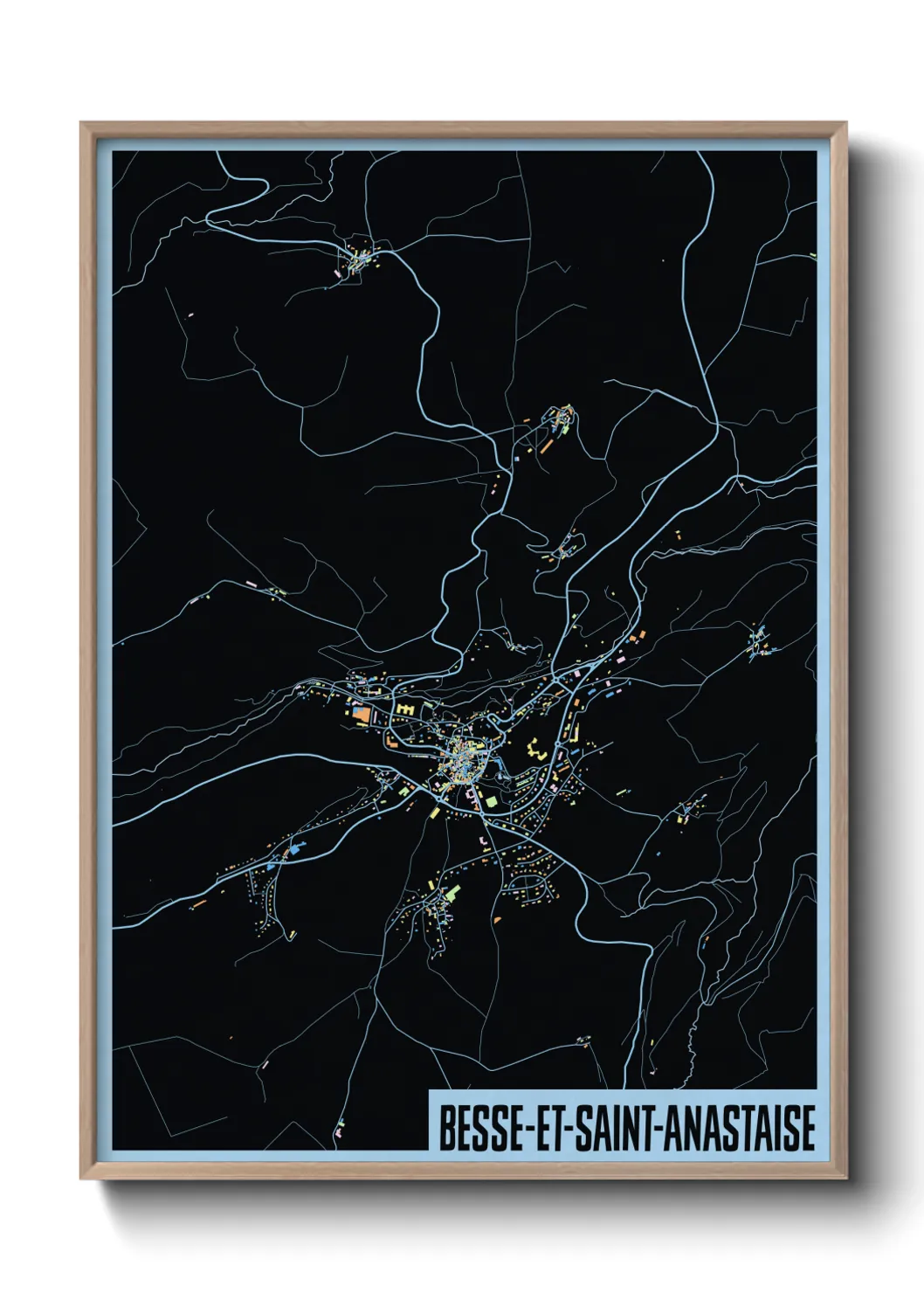 Un poster carteBesse-et-Saint-Anastaise