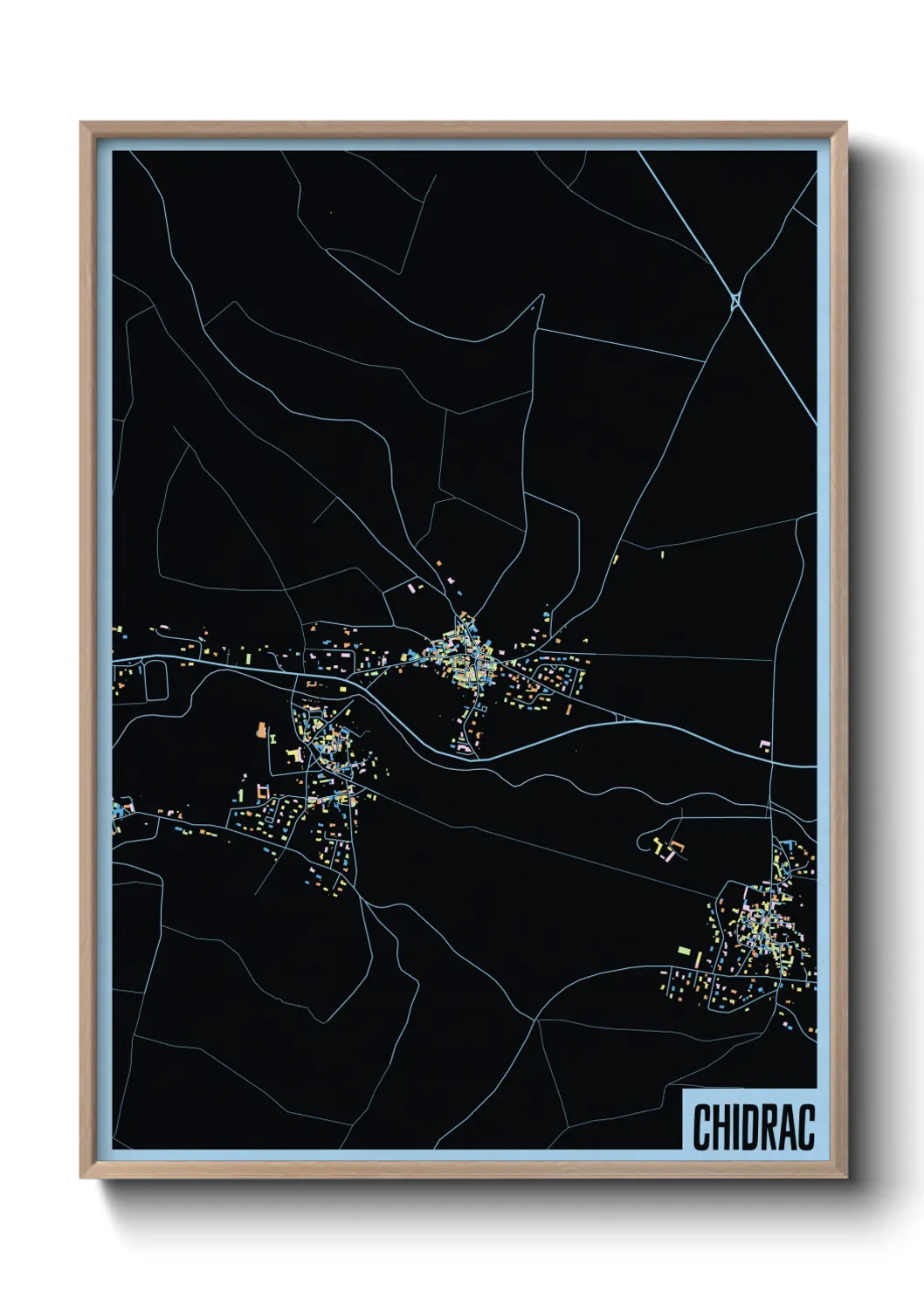 Une affiche de carte sur Chidrac