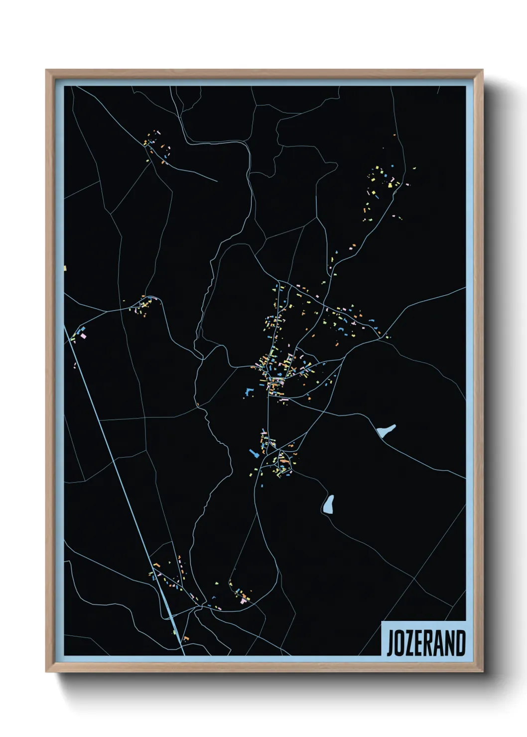 Une affiche de carte sur Jozerand