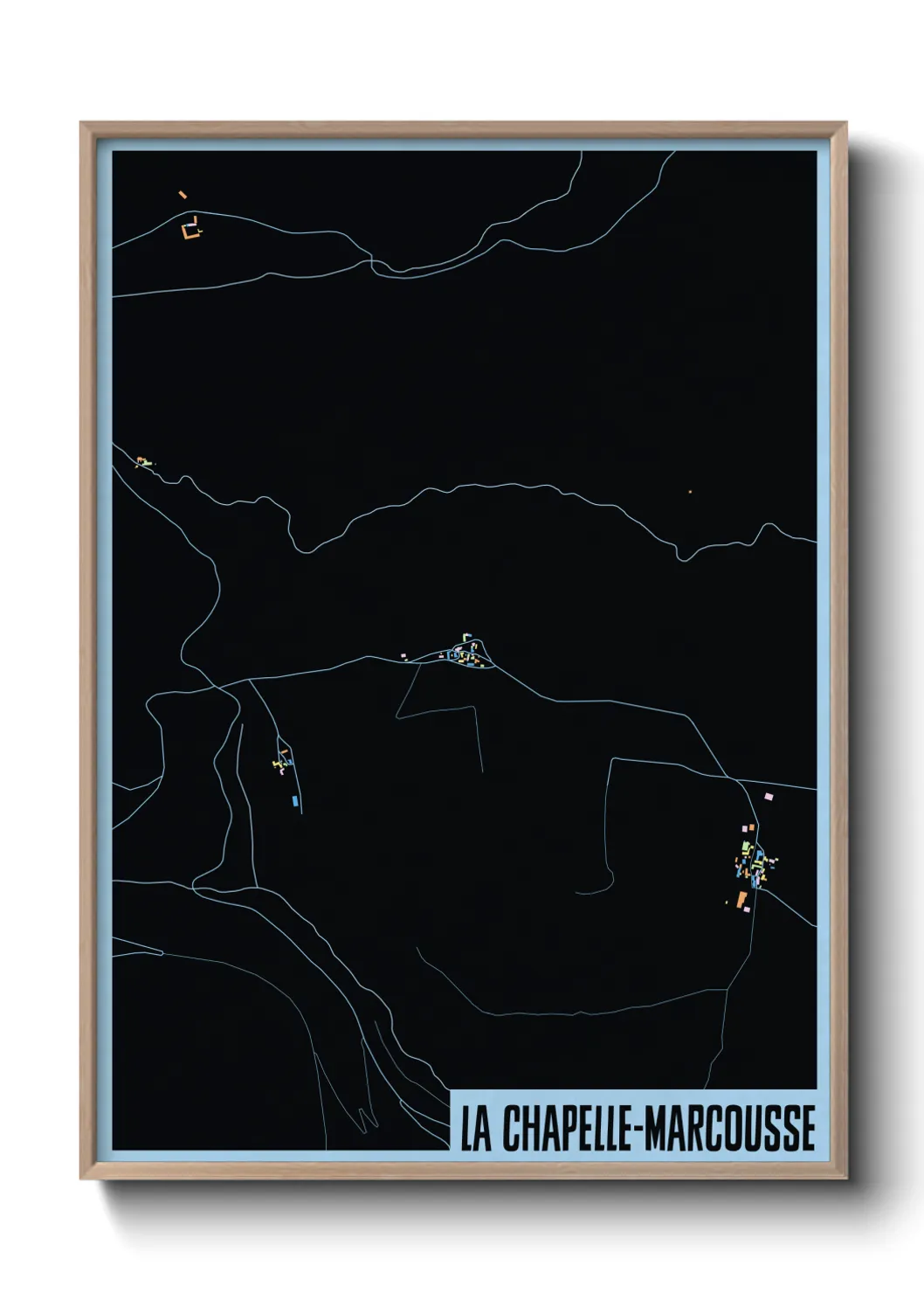 Un poster carteLa Chapelle-Marcousse