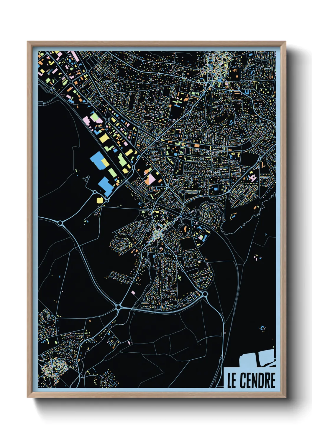 Une affiche de carte sur Le Cendre