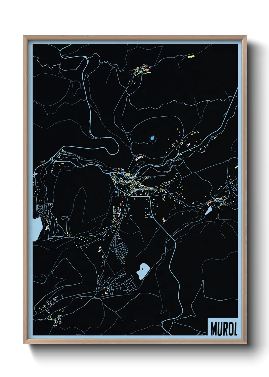 Une affiche de carte sur Murol