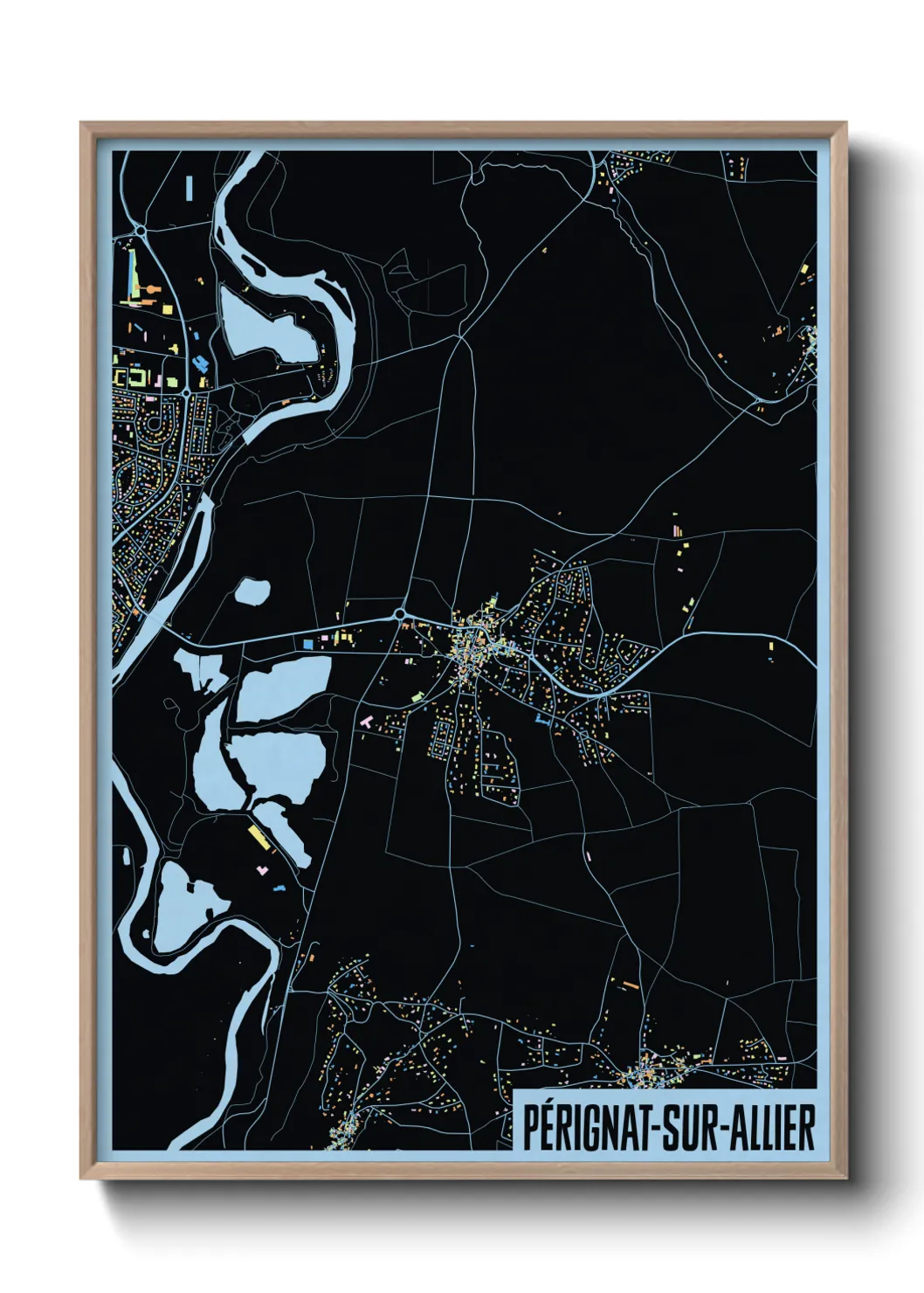 Un poster cartePérignat-sur-Allier
